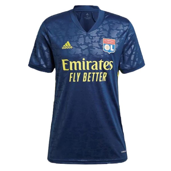 Camiseta Lyon 3ª Kit Mujer 2020 2021 Azul